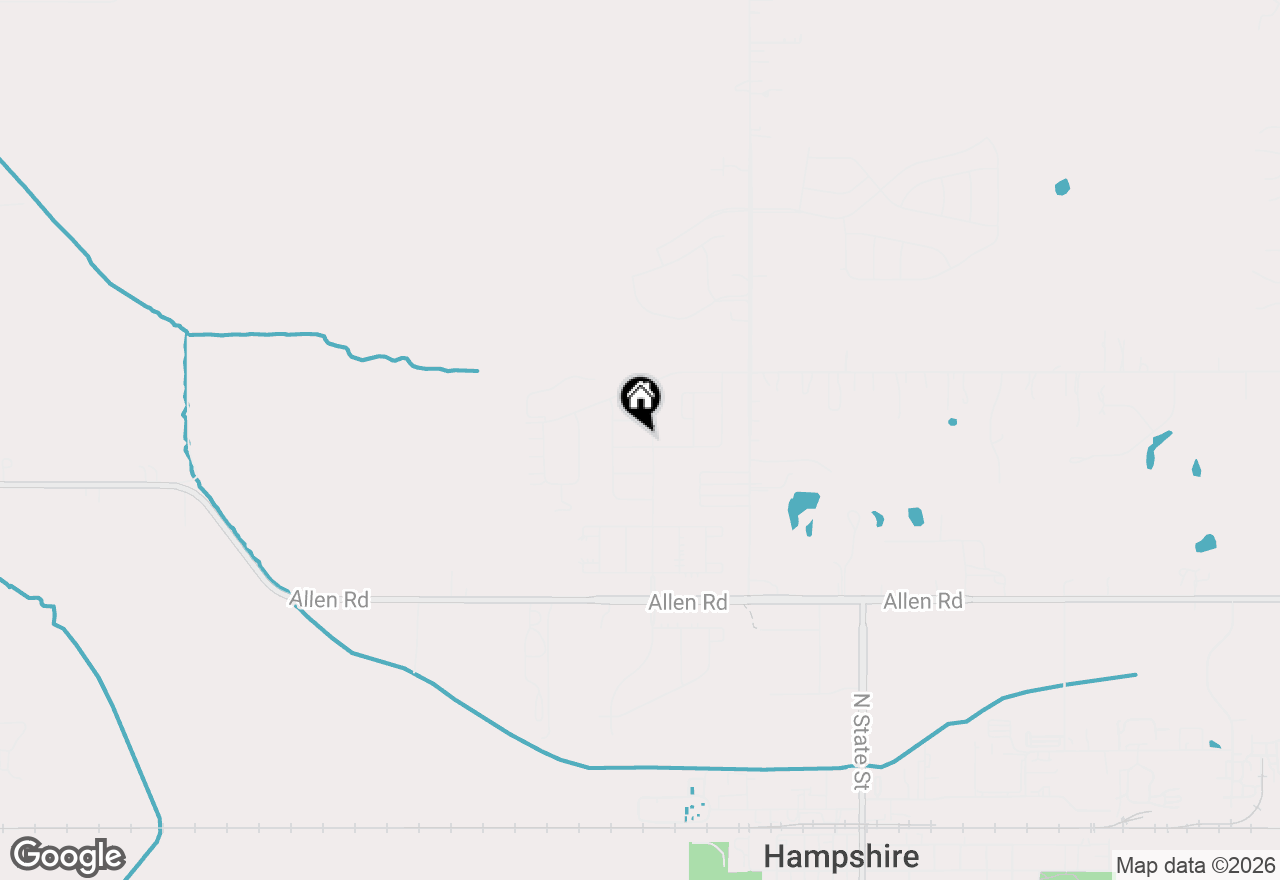 Map of (Address confidential), Hampshire, Illinois 60140