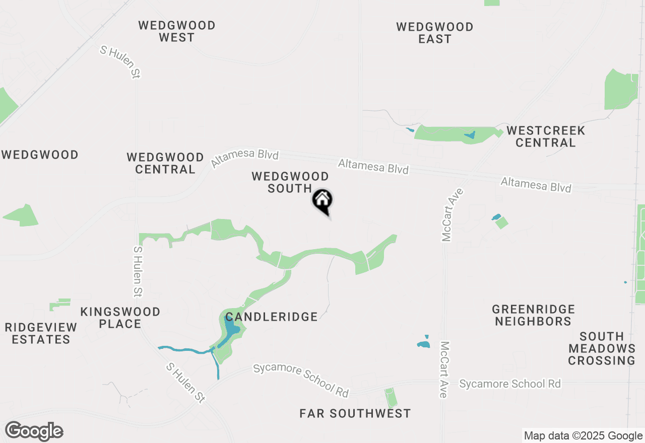 Map of 6709 Santiago Avenue, Fort Worth, TX 76133