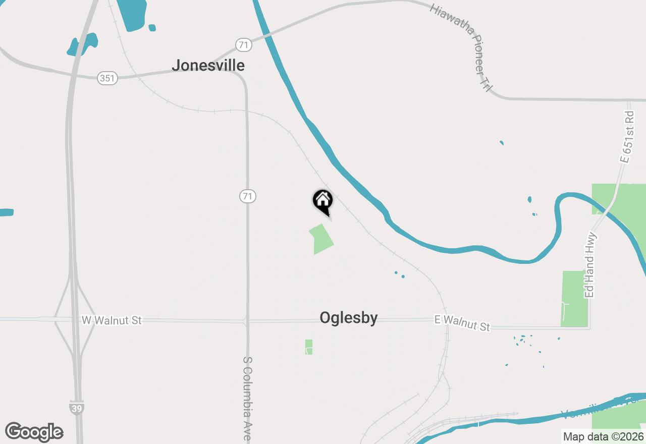 Map of 3 Deer Park Lane, Oglesby, IL 61348