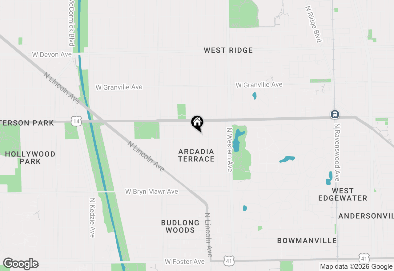 Map of 5907 N Rockwell Street, Chicago, IL 60659