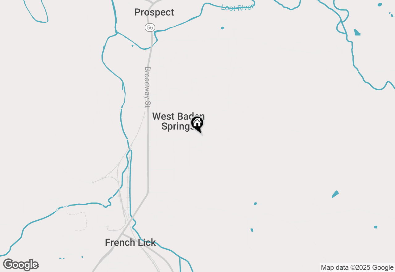 Map of 518 N Hopkins Street, West Baden Springs, IN 47469
