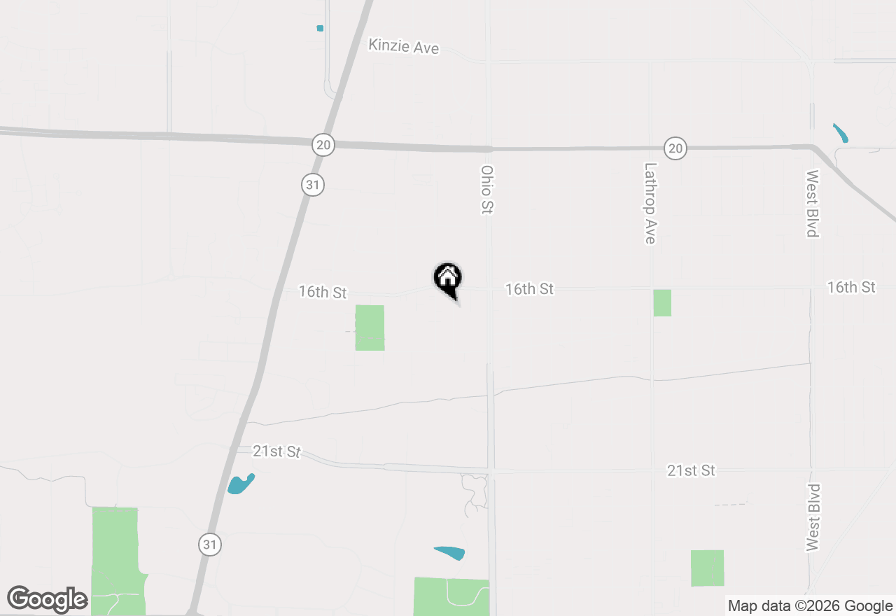 Map of 1628 Echo Ln, Racine, WI 53406
