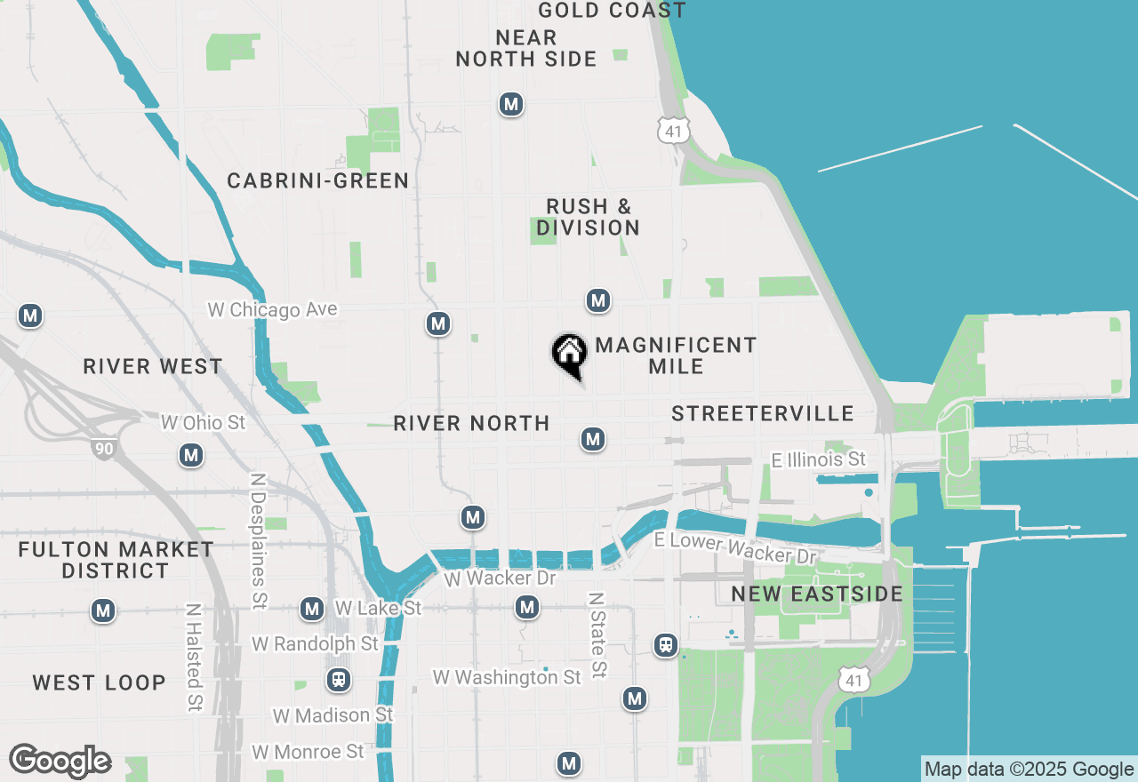 Map of 635 N Dearborn Street #706, Chicago, IL 60654