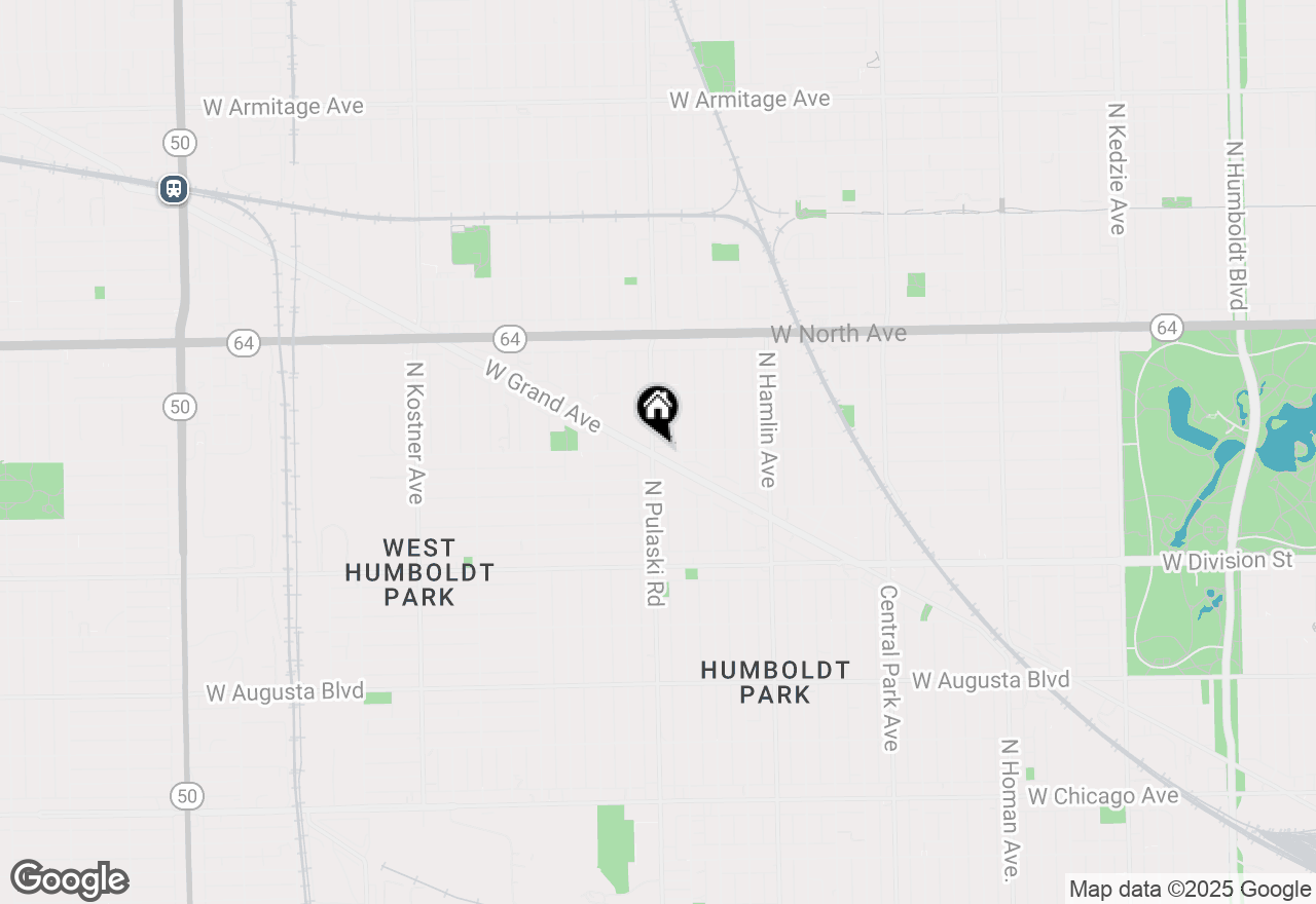 Map of 3966 W Grand Avenue #2F, Chicago, IL 60651