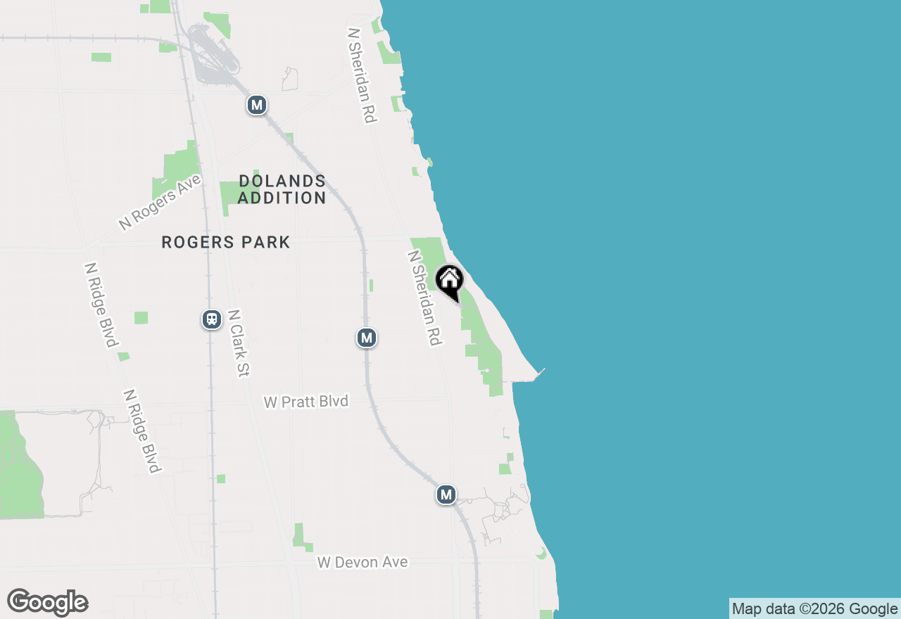 Map of 1122 W Lunt Avenue #6C, Chicago, IL 60626