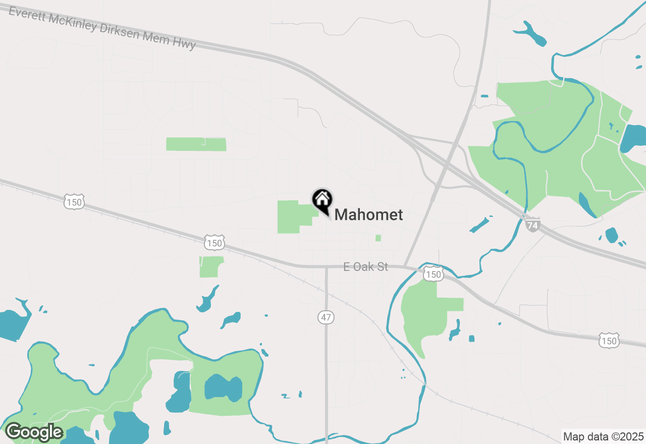 Map of 203 S Division Street, Mahomet, IL 61853