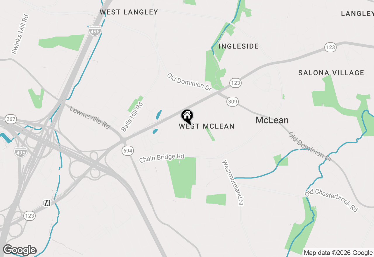 Map of 1414 Audmar Drive, Mclean, VA 22101