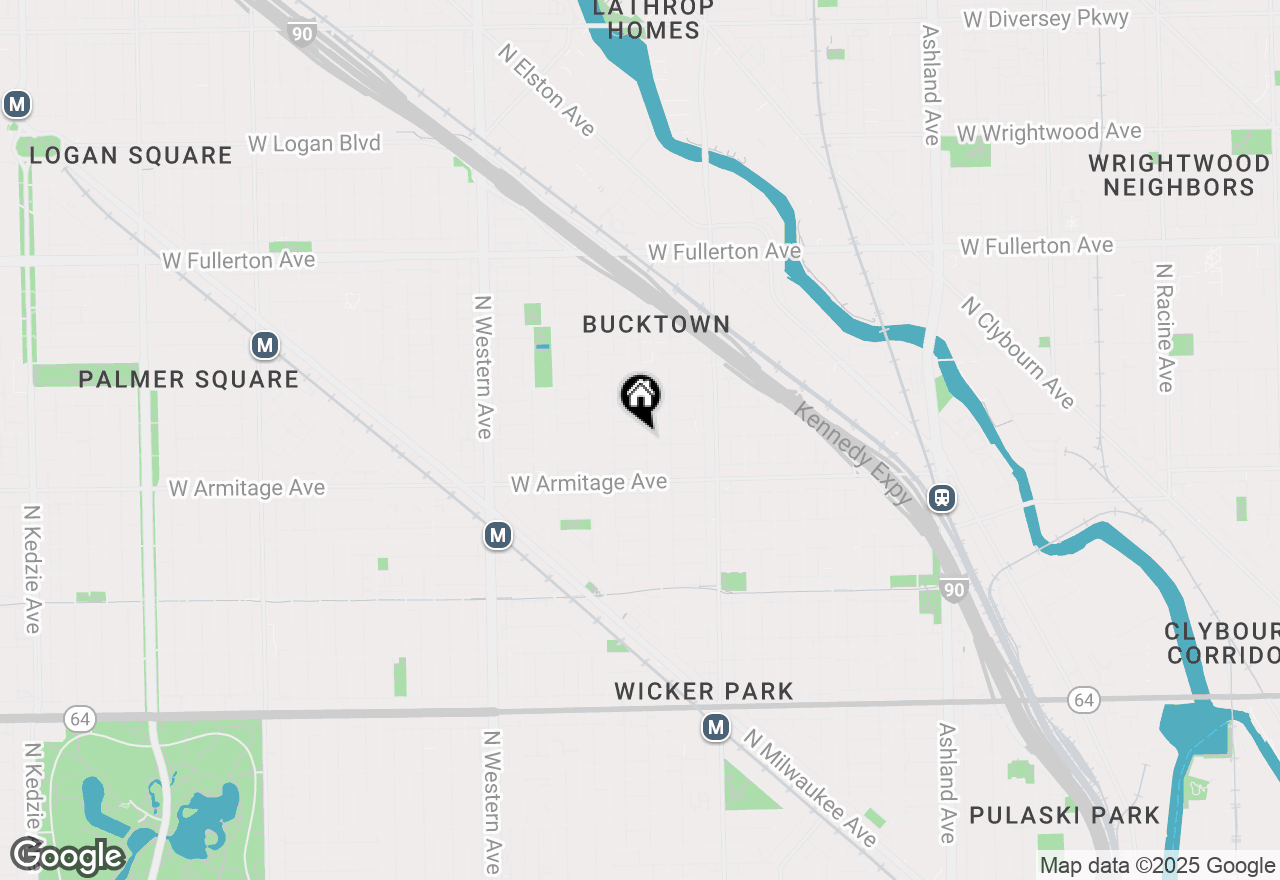 Map of 2117 W Dickens Avenue, Chicago, IL 60647