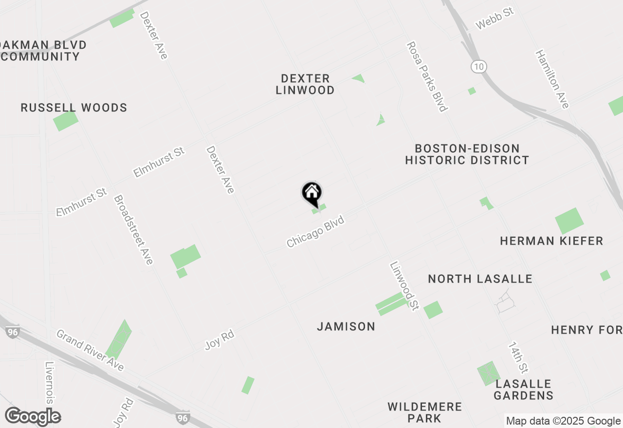 Map of 2972 Rochester Street, Detroit, MI 48206