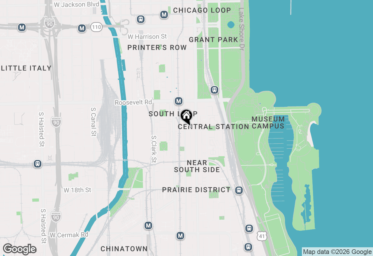 Map of 1345 S Wabash Avenue #408, Chicago, IL 60605