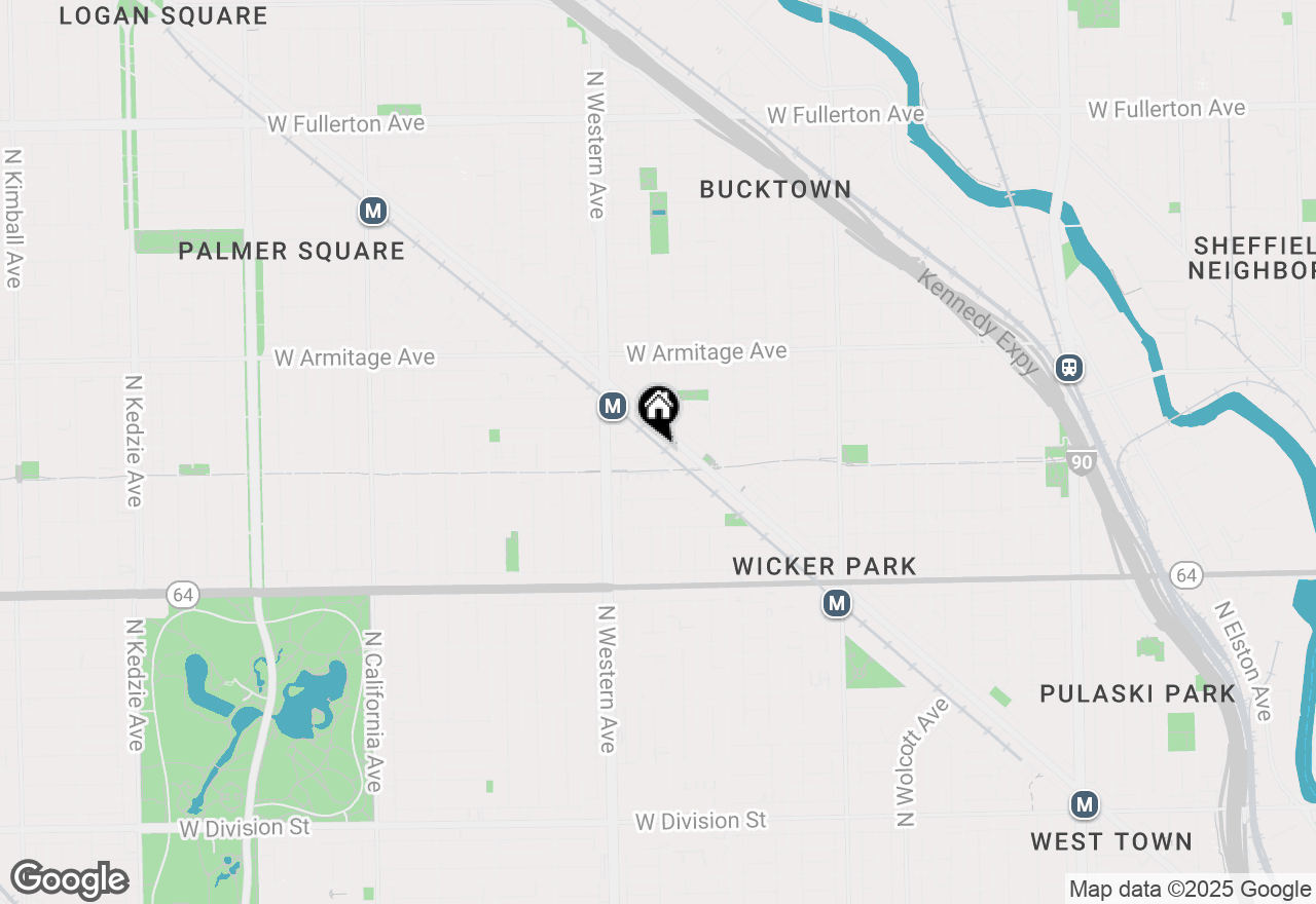 Map of 1825 N Winnebago Avenue #103, Chicago, IL 60647