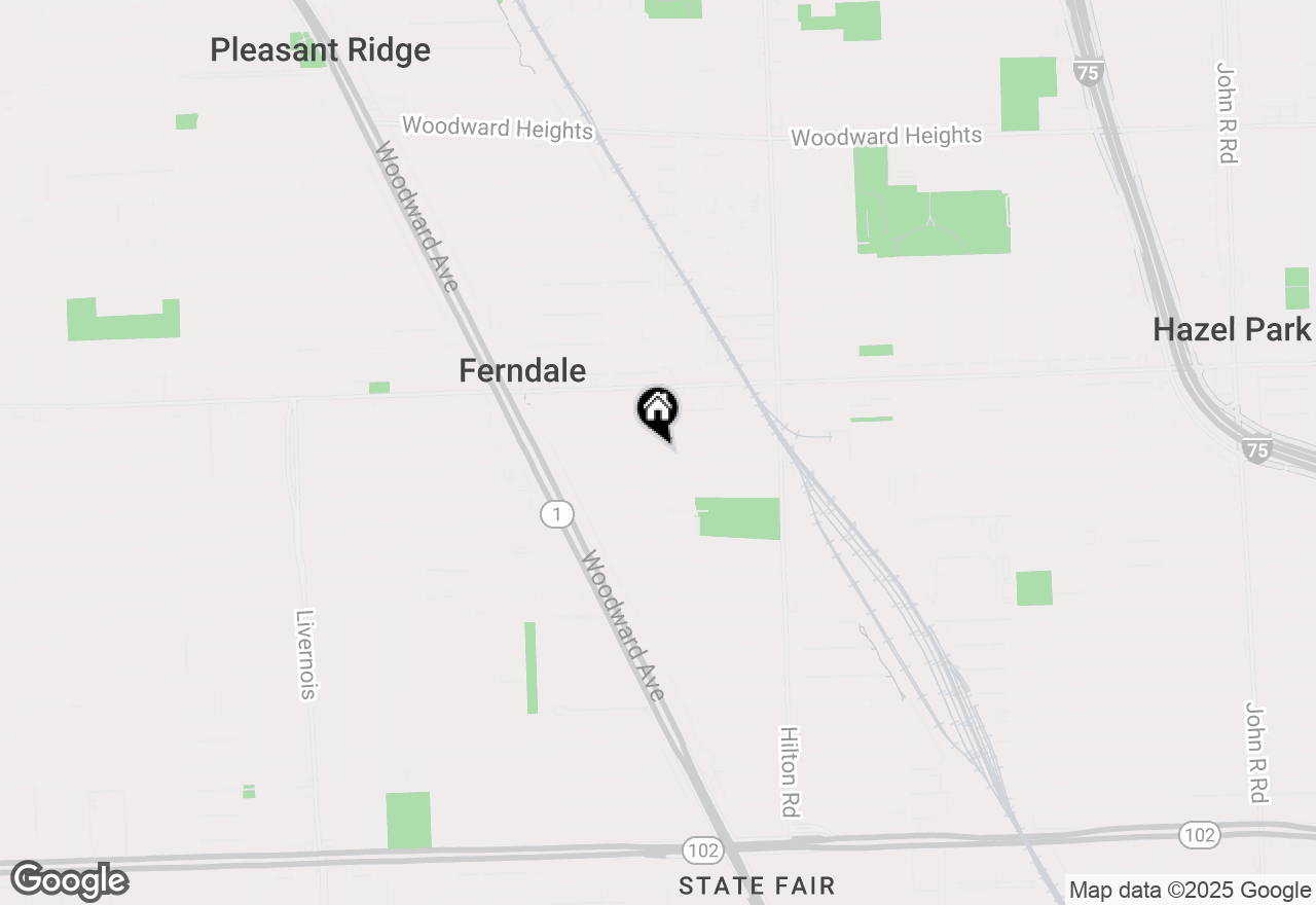 Map of 375 Ardmore Drive, Ferndale, MI 48220