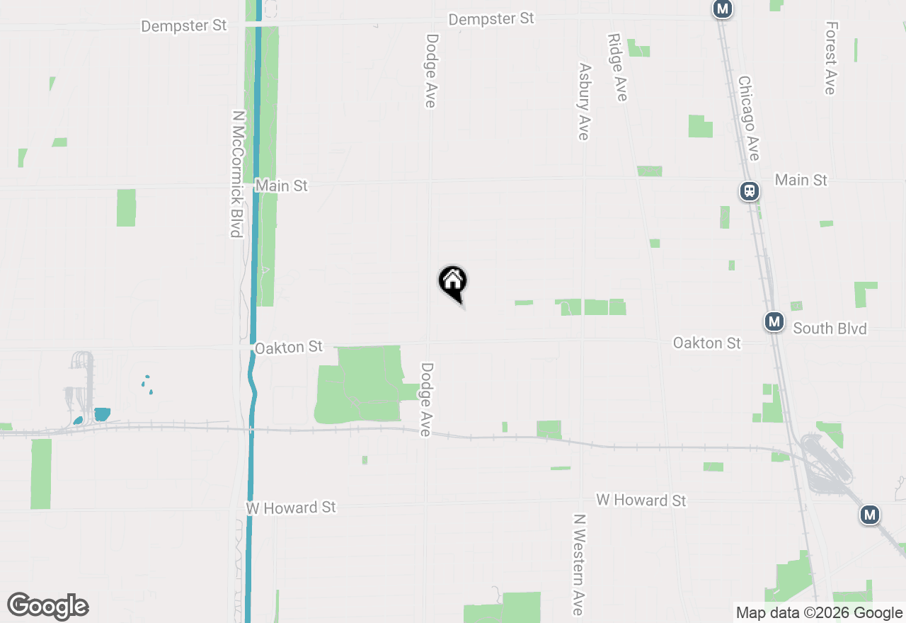 Map of 1736 Keeney Street, Evanston, IL 60202