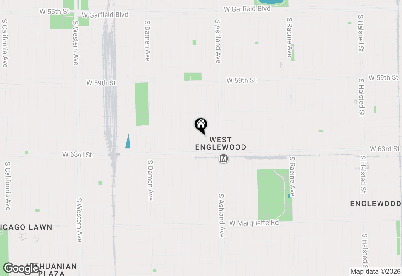 Map of 6208 S Paulina Street, Chicago, IL 60636