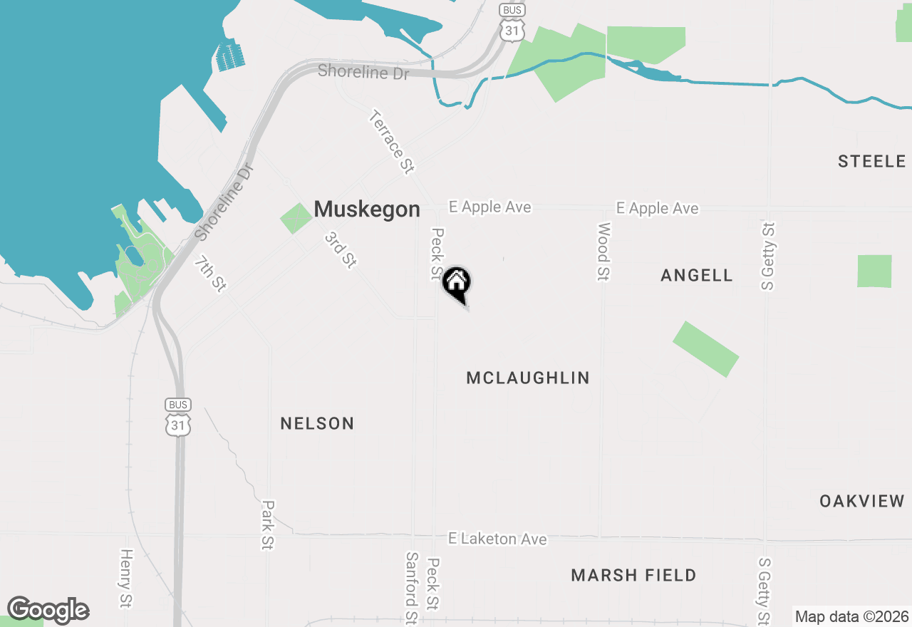 Map of 52 Iona Avenue, Muskegon, MI 49442