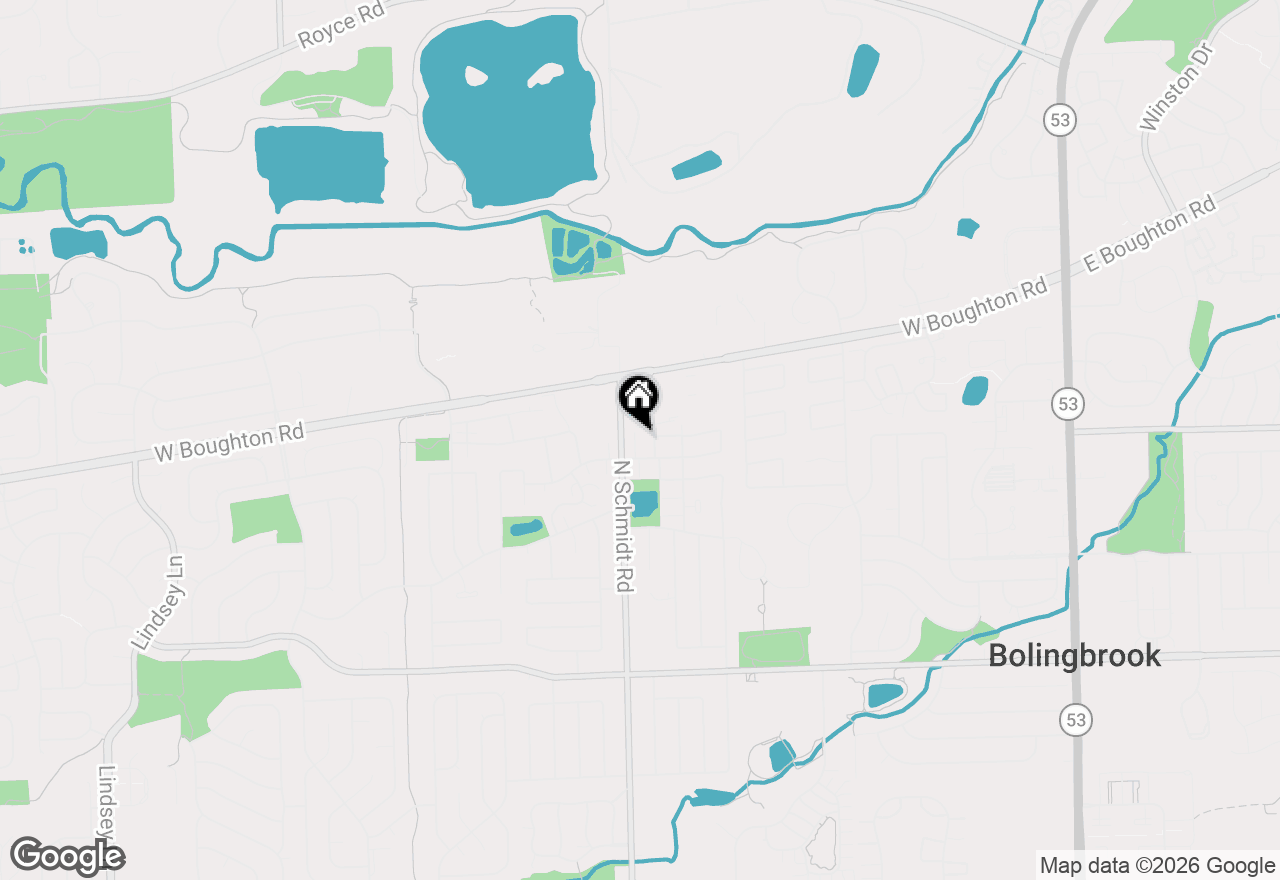 Map of 336 Ozark Drive, Bolingbrook, IL 60440