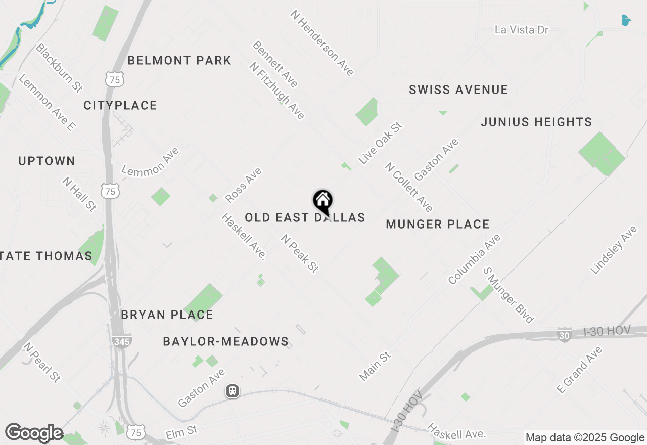 Map of 4518 Sycamore Street, Dallas, TX 75204