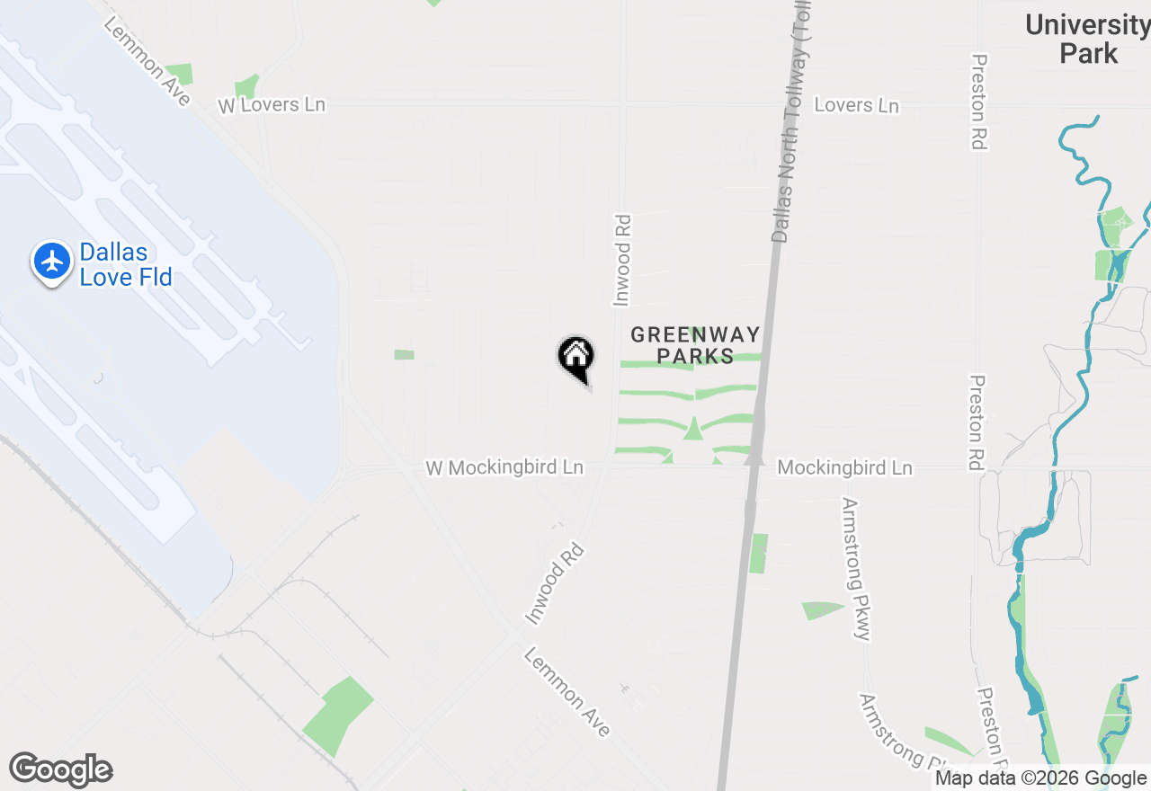 Map of 6711 Robin Road, Dallas, TX 75209