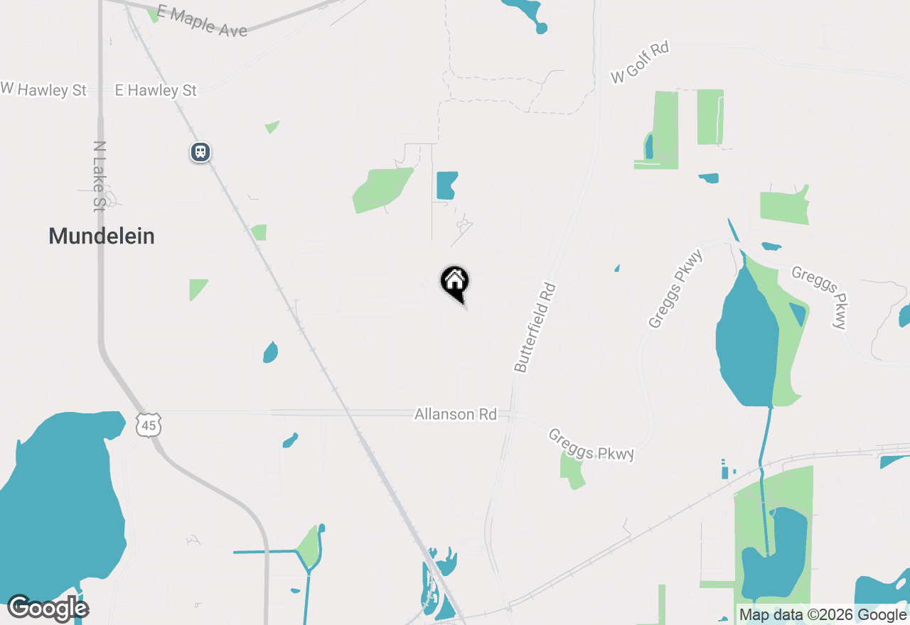 Map of 1255 Huntington Drive, Mundelein, IL 60060