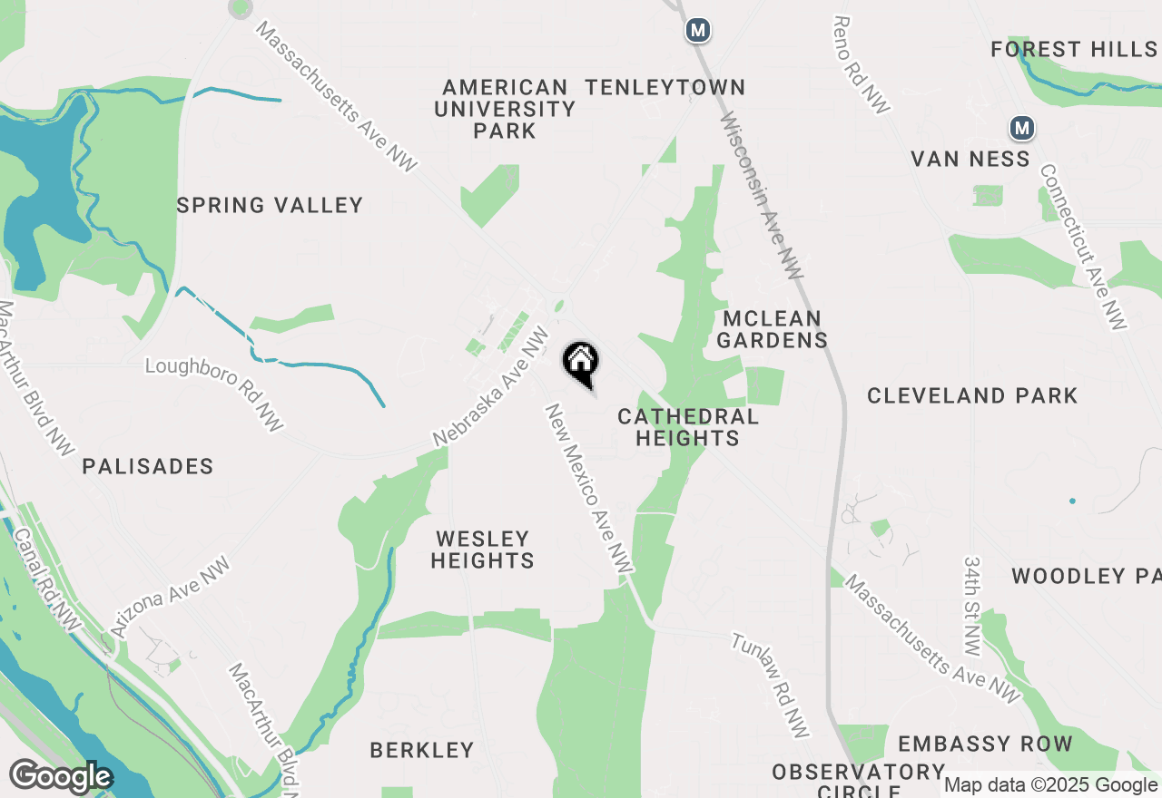 Map of 4331 Embassy Park Drive Nw, Washington, DC 20016