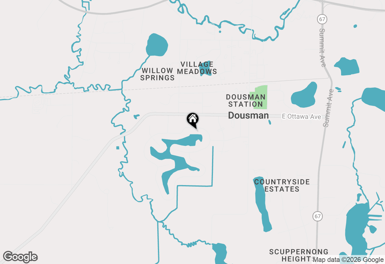 Map of 337 Sand Hill Ln, Dousman, WI 53118