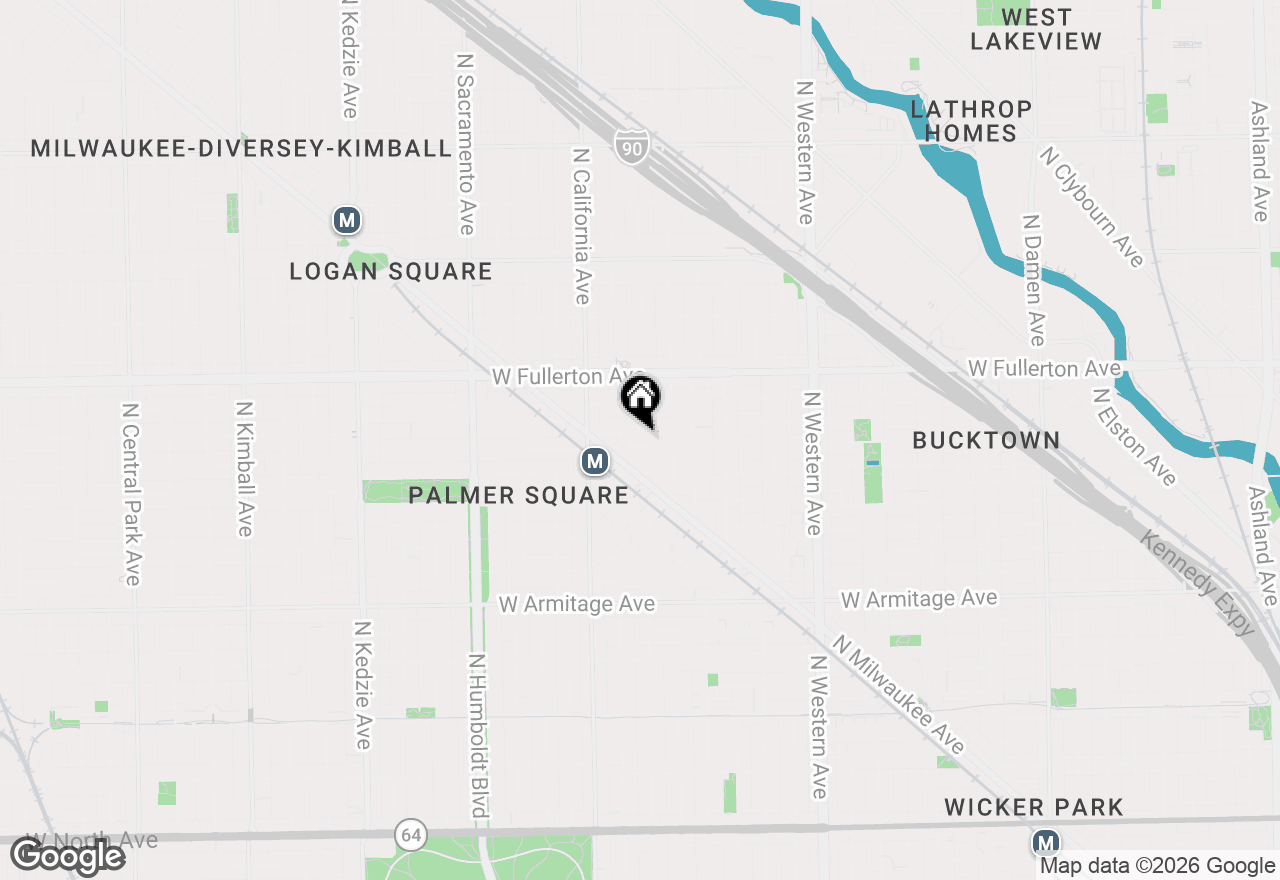 Map of 2657 W Belden Avenue, Chicago, IL 60647