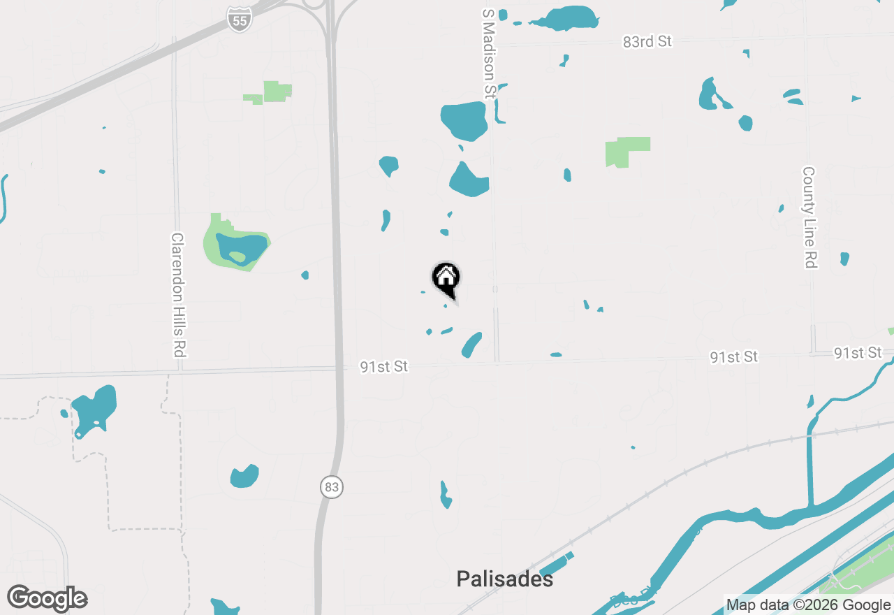 Map of 16W125 89th Street, Burr Ridge, IL 60527