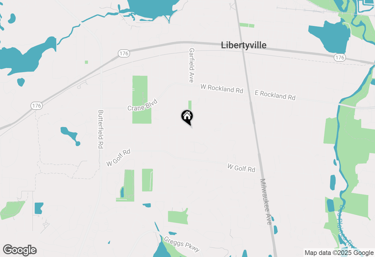 Map of 503 Roosevelt Drive, Libertyville, IL 60048