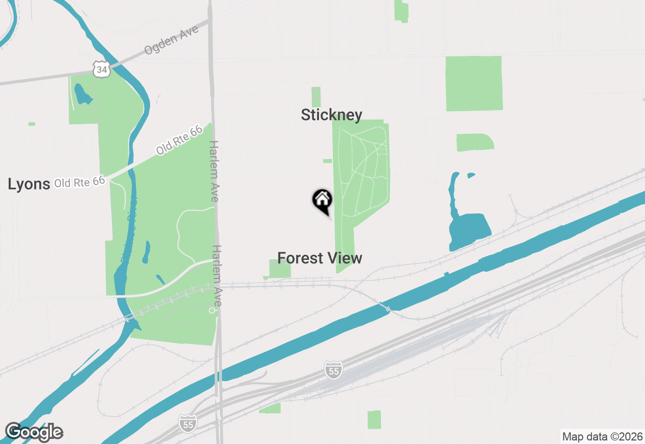 Map of 4445 Grove Avenue, Stickney, IL 60402