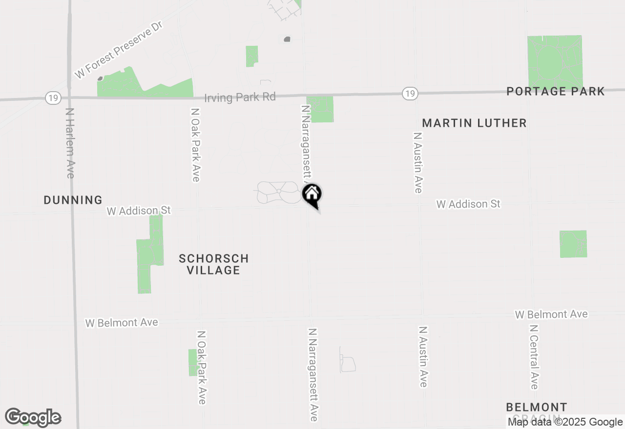 Map of 3543 N Narragansett Avenue #2, Chicago, IL 60634