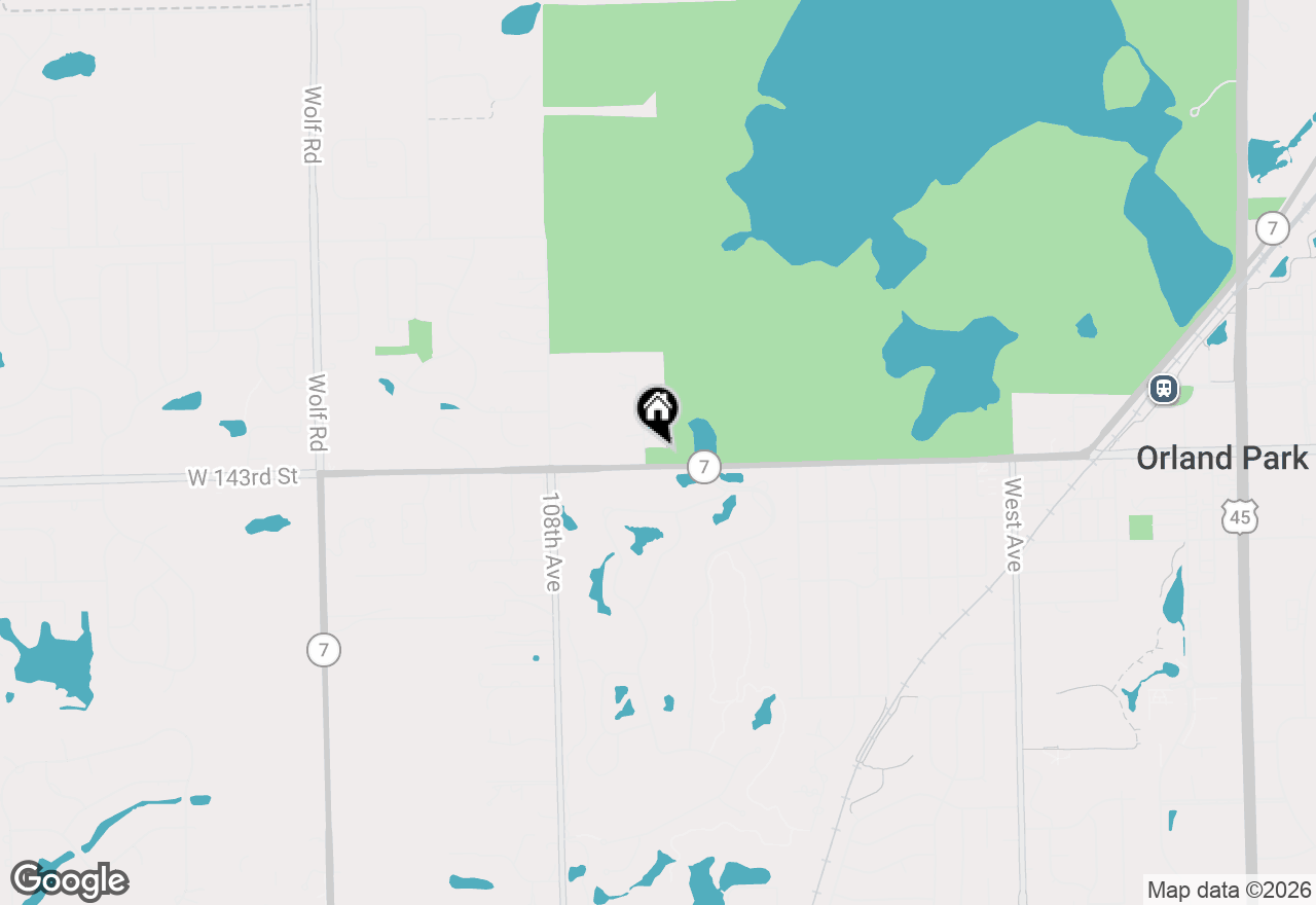 Map of 10600 W 143rd Street #3, Orland Park, IL 60462