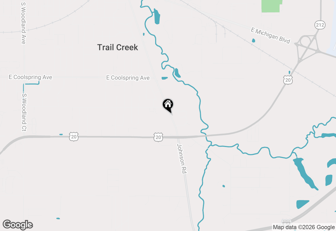 Map of 512 Johnson Road, Michigan City, IN 46360