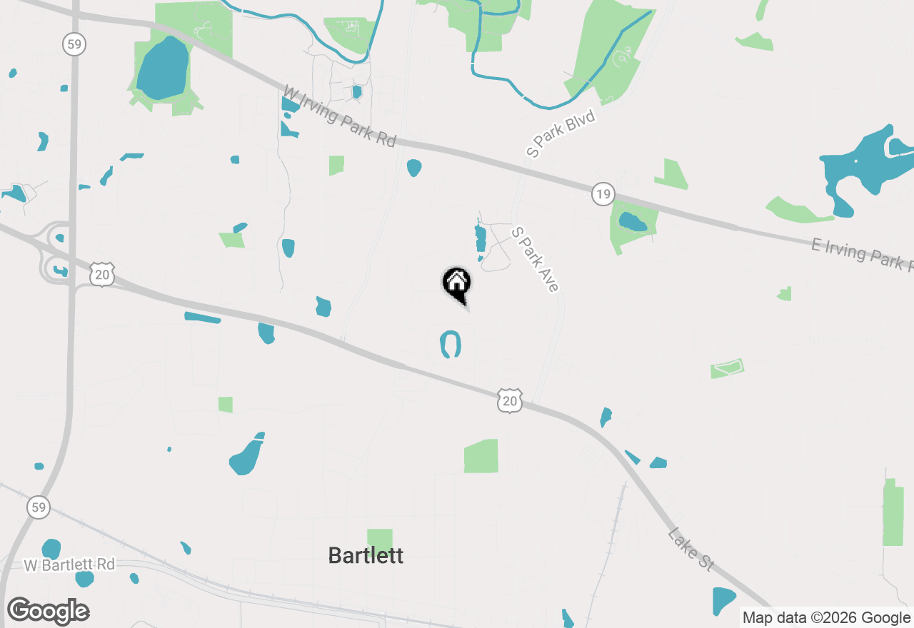 Map of 4022 Oxford Court, Streamwood, IL 60107