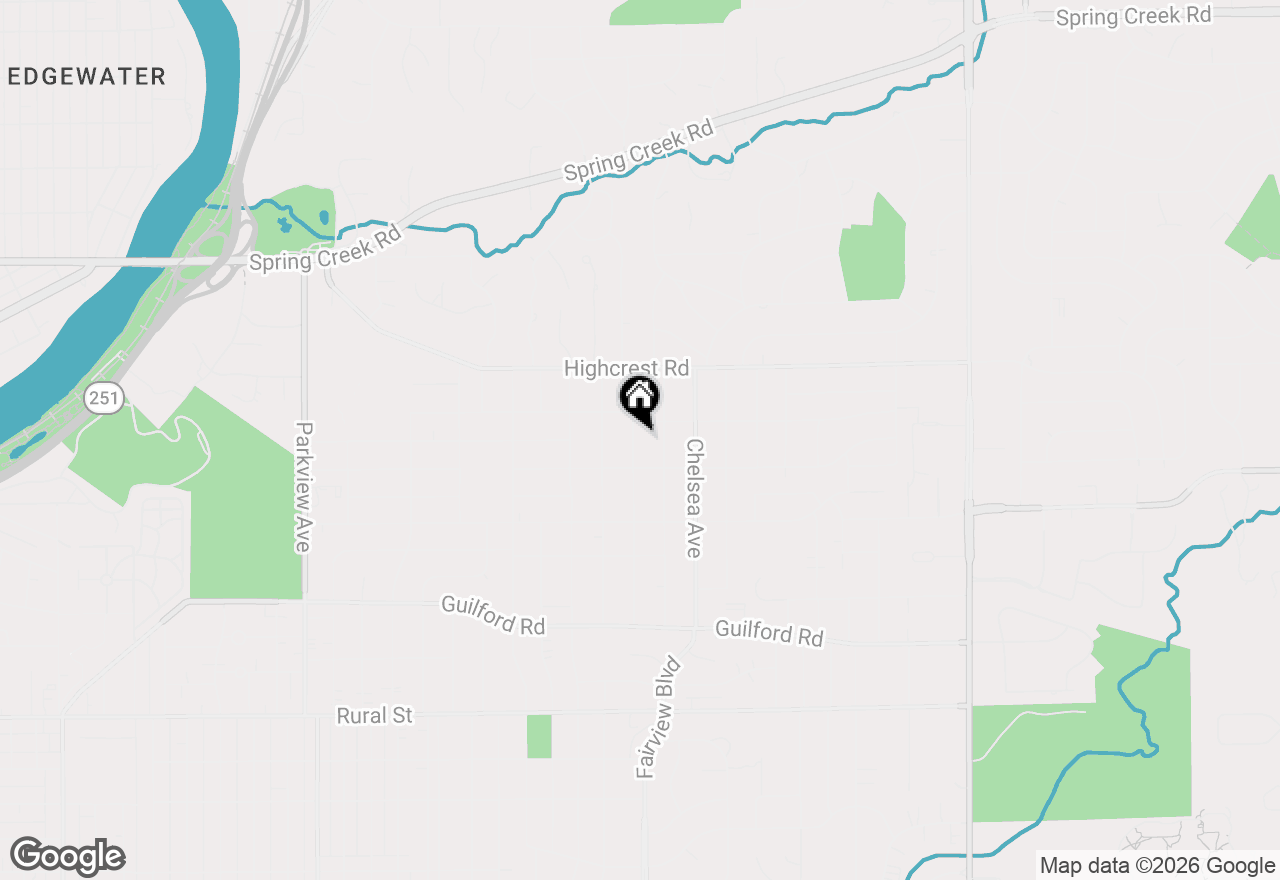 Map of 1423 Roncevalles Avenue, Rockford, IL 61107