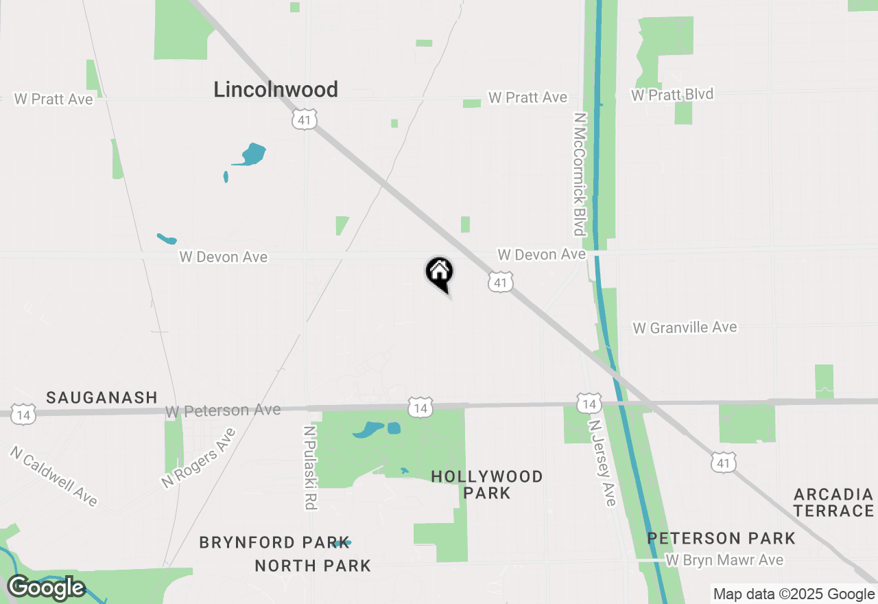 Map of 6246 N Monticello, Chicago, IL 60659