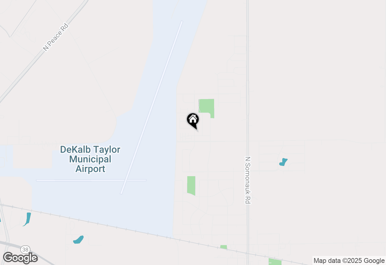 Map of 437 N Charles Street, Cortland, IL 60112