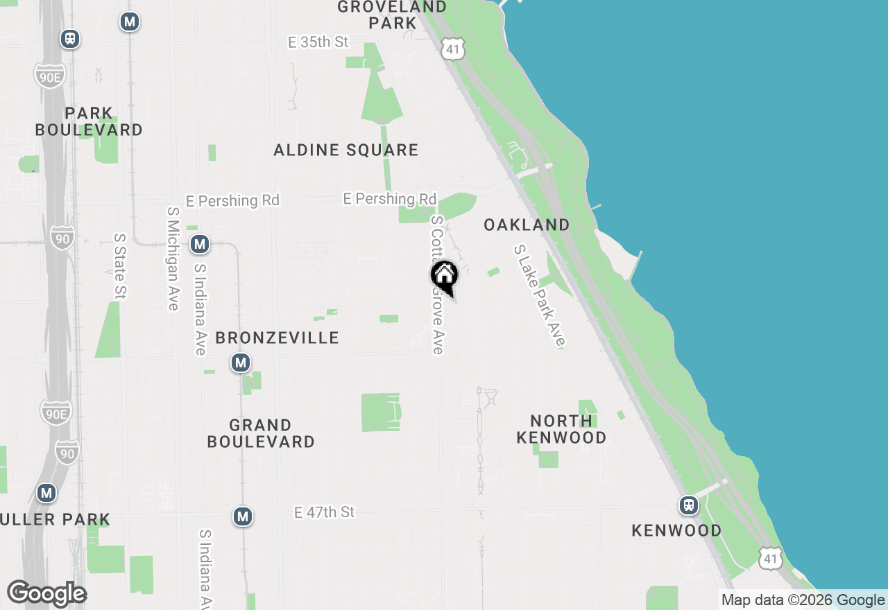 Map of 4149 S Cottage Grove Avenue #212, Chicago, IL 60653