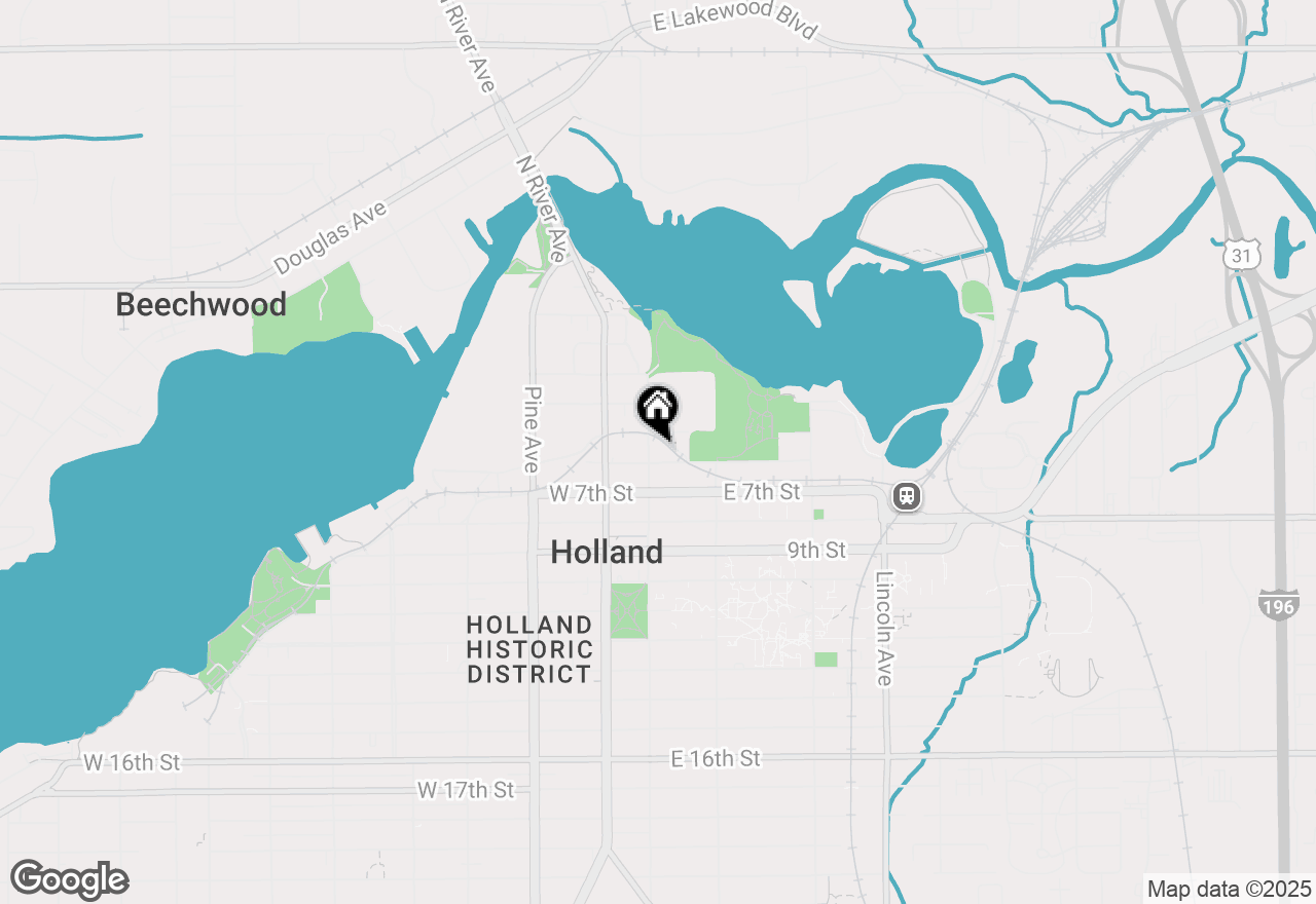 Map of 141 Central Avenue #210, Holland, MI 49423