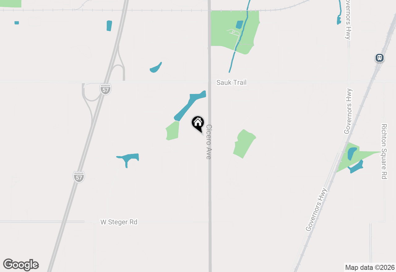 Map of 22607 Mission Drive, Richton Park, IL 60471