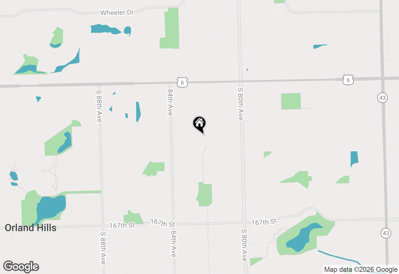 Map of 16149 Eagle Ridge Drive, Tinley Park, IL 60477