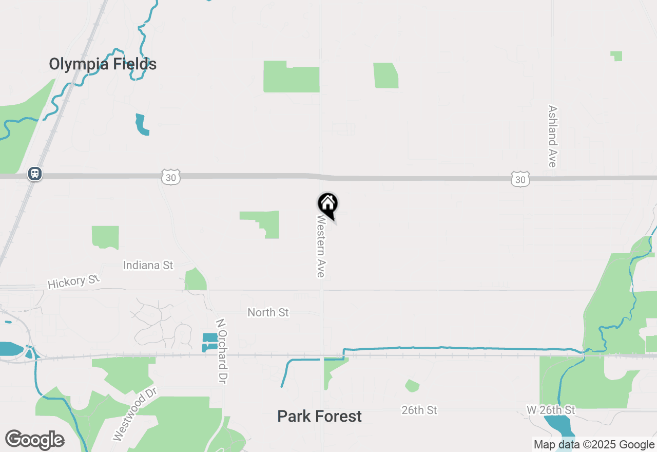 Map of 1529 Western Avenue, Chicago Heights, IL 60411