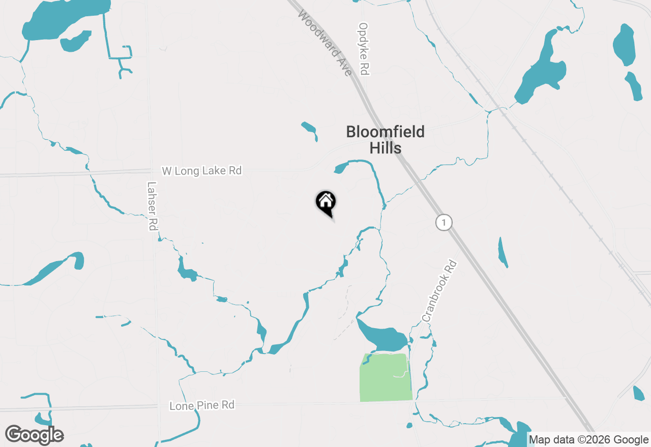 Map of 232 Guilford Road, Bloomfield Hills, MI 48304
