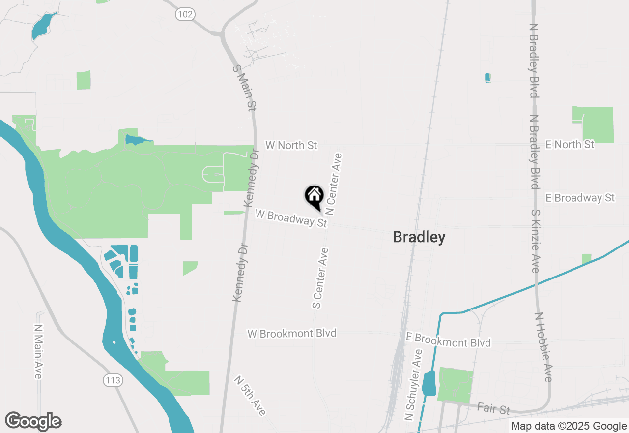 Map of 665 W Broadway Street, Bradley, IL 60915