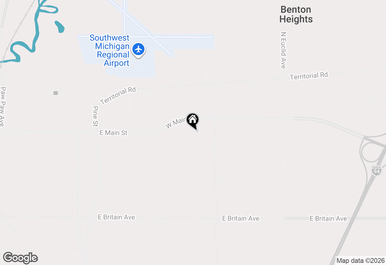 Map of 185 Felton Street, Benton Harbor, MI 49022