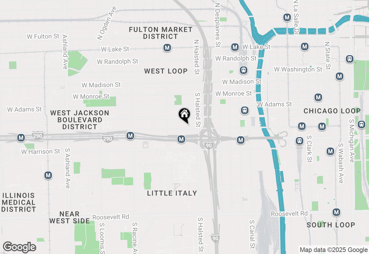 Map of 331 S Peoria Street #101, Chicago, IL 60607