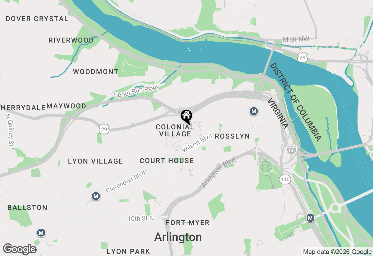 Map of 1800 Key Boulevard #9493, Arlington, VA 22201