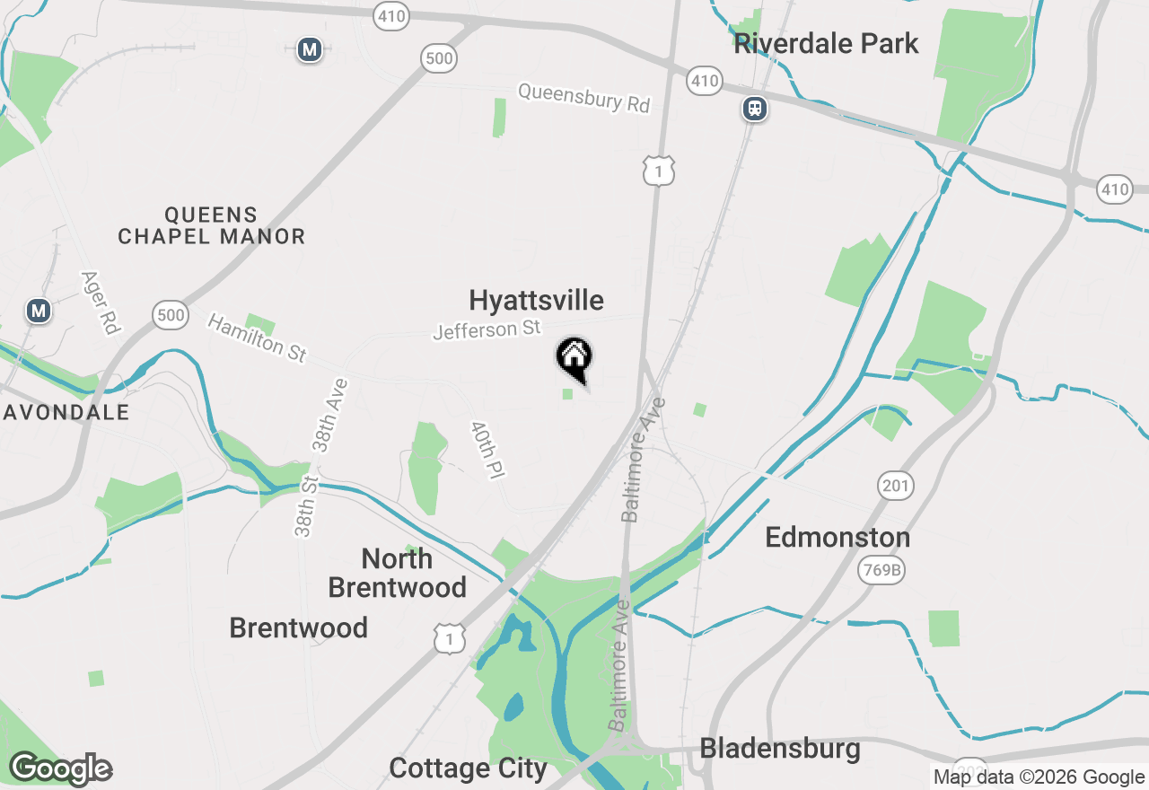 Map of 4207 Gallatin Street, Hyattsville, MD 20781