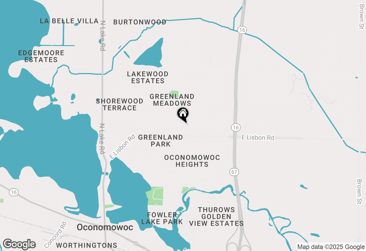 Map of 668 Poppy St, Oconomowoc, WI 53066