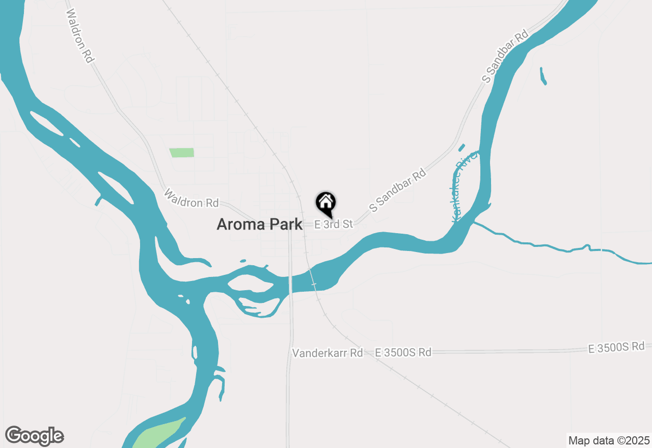 Map of 216 E 3rd Street, Aroma Park, IL 60910