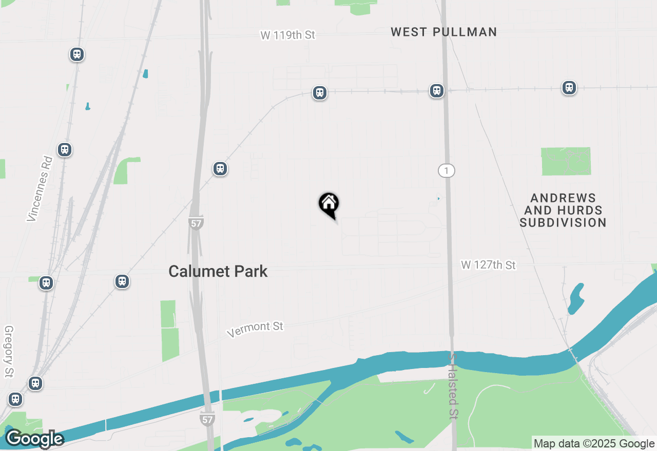 Map of 12522 S Racine Avenue, Calumet Park, IL 60827